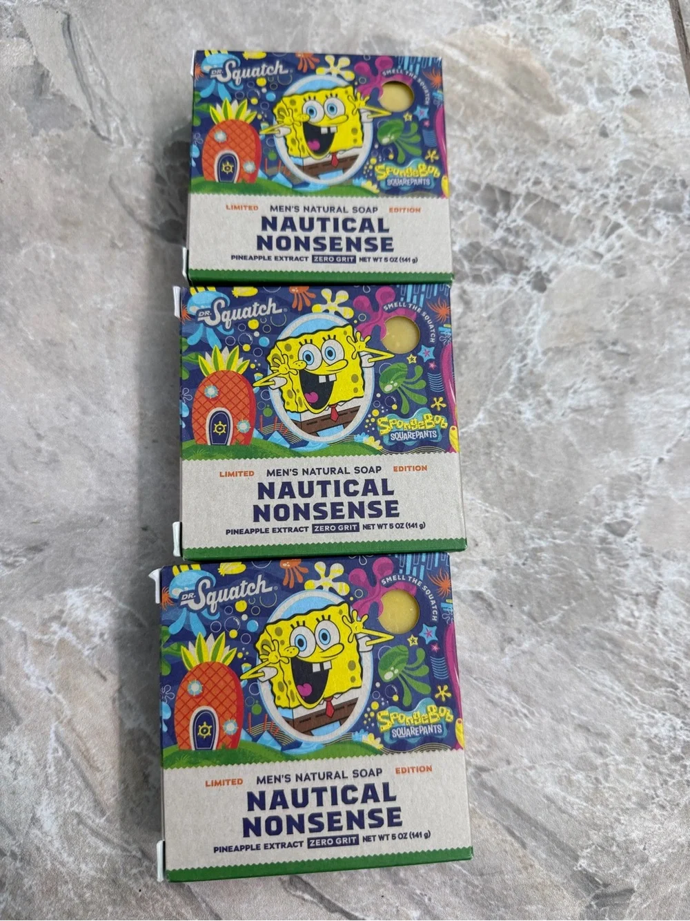 Dr. Squatch Nautical Nonsense Men’s Pineapple Natural Soap Limited Edition